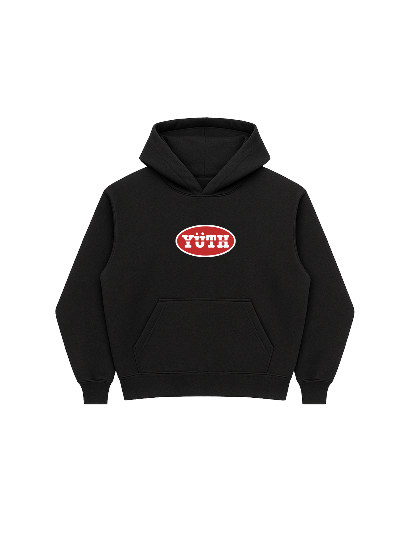 BLACK OVAL HOODIE