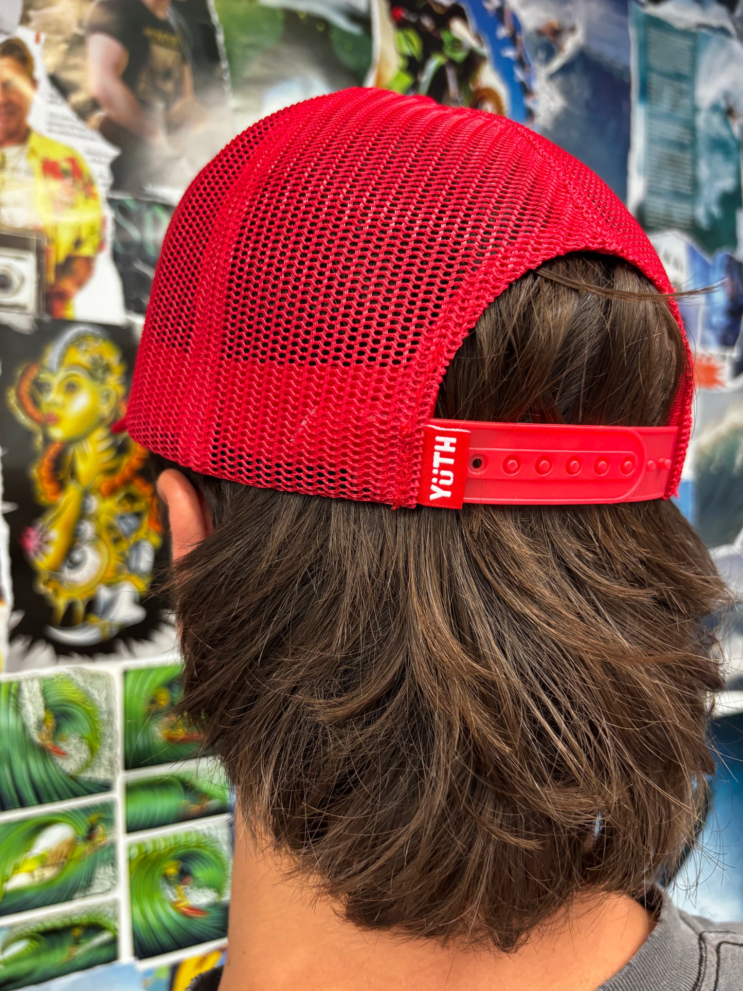 Red 360 Mesh Yüth Hat